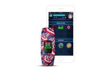 Image of Garmin Vivofit jr2, English Only, Adjustable, Captain America 010-01909-32