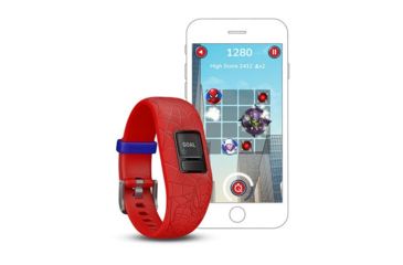 Image of Garmin Vivofit jr2, NA/AUS, Adjustable, Spider-Man, Red 010-01909-36