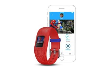 Image of Garmin Vivofit jr2, NA/AUS, Adjustable, Spider-Man, Red 010-01909-36