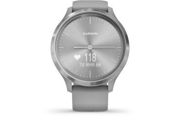 Image of Garmin Vivomove 3 Hybrid Smartwatch, Powder Gray/Silver, 010-02239-00