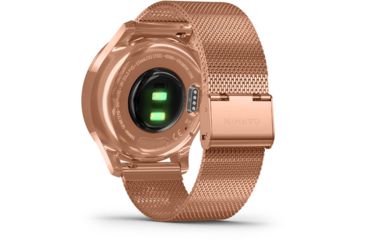 Image of Garmin Vivomove 3 Luxe Hybrid Smartwatch w/Milanese Band, 18K Rose Gold/Black, 010-02241-04