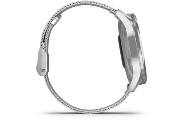 Image of Garmin Vivomove 3 Luxe Hybrid Smartwatch w/Milanese Band, Silver/Black, 010-02241-03