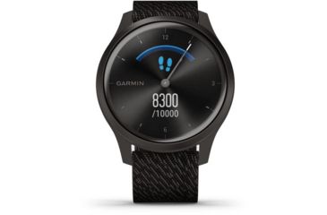 Image of Garmin Vivomove 3 Style Hybrid Smartwatch w/Nylon Band, Black/Slate, 010-02240-03