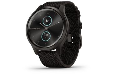 Image of Garmin Vivomove 3 Style Hybrid Smartwatch w/Nylon Band, Black/Slate, 010-02240-03