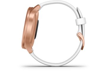 Image of Garmin Vivomove 3 Style Hybrid Smartwatch w/Silicone Band, Rose Gold/White,, 010-02240-00