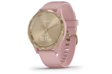 Image of Garmin Vivomove 3S Hybrid Smartwatch, Dust Rose/Light Gold, 010-02238-01
