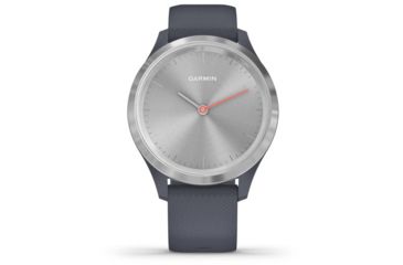 Image of Garmin Vivomove 3S Hybrid Smartwatch, Granite Blue/Silver, 010-02238-00