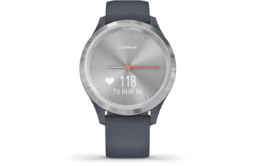 Image of Garmin Vivomove 3S Hybrid Smartwatch, Granite Blue/Silver, 010-02238-00