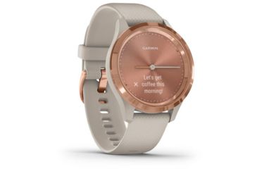 Image of Garmin Vivomove 3S Hybrid Smartwatch, Light Sand/Rose Gold, 010-02238-02