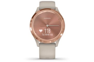 Image of Garmin Vivomove 3S Hybrid Smartwatch, Light Sand/Rose Gold, 010-02238-02