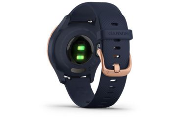 Image of Garmin Vivomove 3S Hybrid Smartwatch, Navy/Rose Gold, 010-02238-03