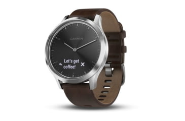 Image of Garmin Vivomove HR, ENG, Premium, Black/Silver, Large, 010-01850-14