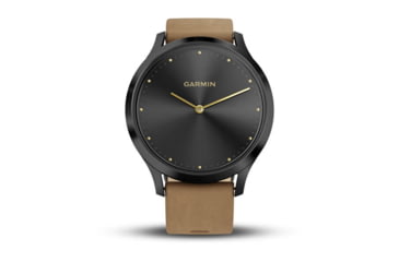 Image of Garmin Vivomove HR, ENG, Premium, Black/Tan, One Size, 010-01850-10