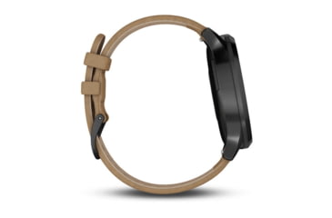 Image of Garmin Vivomove HR, ENG, Premium, Black/Tan, One Size, 010-01850-10