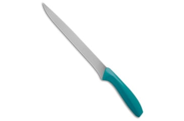 Image of Gatco By Bear &amp; Son Gatco 13.5 Fillet Kitchen Knife, 8.75in, 440, Drop Point Blade, Teal Handle, Teal/Gray, 13.50 inch, BHQ-211978