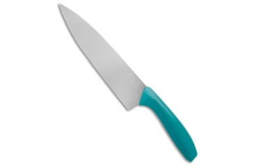 Image of Gatco By Bear &amp; Son Gatco 13 Chef's Kitchen Knife, 8.75in, 440, Drop Point Blade, Teal Handle, Teal/Gray, 13.00 inch, BHQ-211977