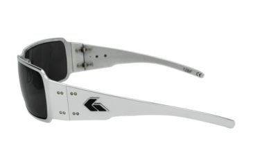 Image of Gatorz Cerakote Boxster Sunglasses,White Frame,Polarized Smoked Lens, BOXWHT01P
