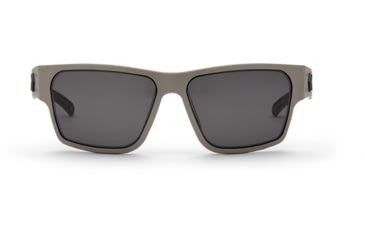 Image of Gatorz Delta M4 Sunglasses, Gun Metal Frame, Smoke Polarized Lens, Matte Black Plug, GZ-05-111