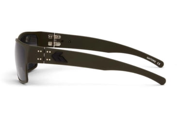 Image of Gatorz Delta Sunglasses, Cerakote OD Green Frame, Smoke Polarized Lens, Matte Black Plug, GDELCOG01P