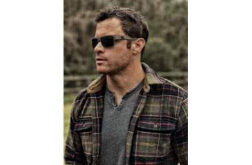 Image of Gatorz Delta Sunglasses, Cerakote OD Green Frame, Smoke Polarized Lens, Matte Black Plug, GDELCOG01P