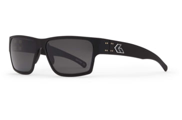 Image of Gatorz Delta Sunglasses, Matte Black Frame, Smoked Polarized Lens, GDELMTBLK01P