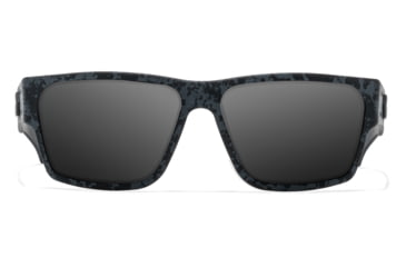 Image of Gatorz Delta Sunglasses, Stealth Grafitti Frame with Black Logo, Smoke Polarized Lenses, GZ-04-523