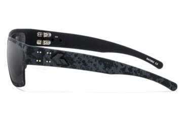 Image of Gatorz Delta Sunglasses, Stealth Grafitti Frame with Black Logo, Smoke Polarized Lenses, GZ-04-523