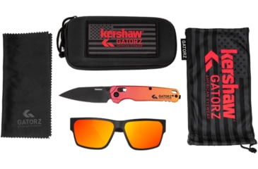 Image of Gatorz Kershaw Delta Sunglasses, Black Frame, Sunburst Lense, Black, Medium, 841235128226