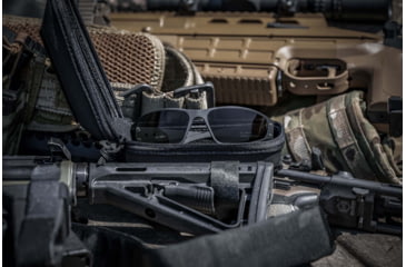 Image of Gatorz Mag Sunglasses, Black Frame, Gray Lens, GZ-01-001