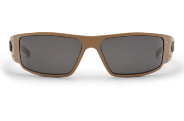 Image of Gatorz Magnum Milspec Ballistic Z87.1 Sunglasses, Cerakote Tan Frame, Smoke w/Anti-Fog Lens, GZ-01-302
