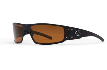 Image of Gatorz Magnum Sunglasses, Black Frame, Brown Polarized Lens, GZ-01-045