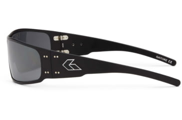 Image of Gatorz Magnum Sunglasses, Black Frame, Smoked Polarized W/ Chrome Mirror Lens, GZ-01-025