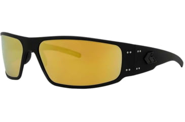 Image of Gatorz Magnum Sunglasses, Blackout Frame, Rose Polarized w/Gold Mirror Lens, GZ-01-016