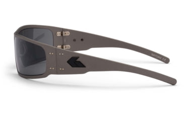 Image of Gatorz Magnum Sunglasses, Cerakote Gunmetal Frame, Smoke Polarized w/Blue Mirror Lens, GZ-01-111