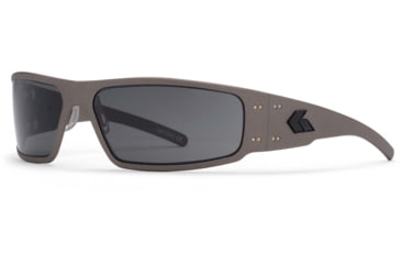 Image of Gatorz Magnum Sunglasses, Cerakote Gunmetal Frame, Smoke Polarized w/Blue Mirror Lens, GZ-01-111