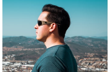 Image of Gatorz Magnum Sunglasses, Stealth Grafitti Frame with Black Logo, Smoke Polarized Lenses, GZ-01-523