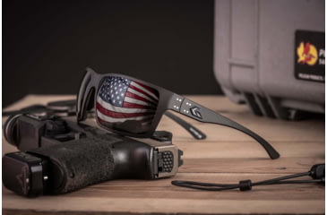 Image of Gatorz Marauder Glasses, MILSPEC Ballistic Z87.1 Smoke Lens w/Anti-Fog, Black Cerakote, One Size, GZ-12-401