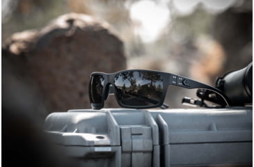 Image of Gatorz Marauder Glasses, MILSPEC Ballistic Z87.1 Smoke Lens w/Anti-Fog, Black Cerakote, One Size, GZ-12-401