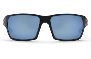Image of Gatorz Marauder Glasses, Smoke Polarized Lens w/Blue Mirror, Black, One Size, GZ-12-421
