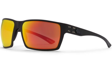 Image of Gatorz Marauder Glasses, Smoke Polarized Lens w/Sunburst Mirror, Black Cerakote, One Size, GZ-12-413
