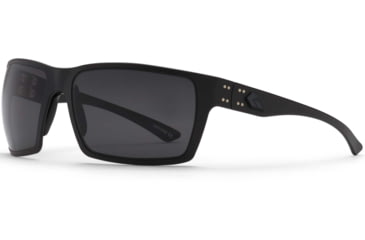 Image of Gatorz Marauder Sunglasses, Black, Digitally Optimized Polar w/ Black Logo, Cerakote Finish, GZ-12-409