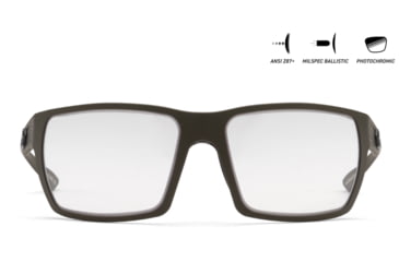 Image of Gatorz Marauder Sunglasses, OD Green Cerakote, MILSPEC Ballistic Photochromic w/ Anti-Fog, w/ Black Logo, OD Green, GZ-12-205