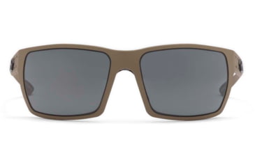 Image of Gatorz Marauder Sunglasses, Tan Cerakote, MILSPEC Ballistic Smoke w/ Anti-Fog, w/ Black Logo, Tan, GZ-12-302