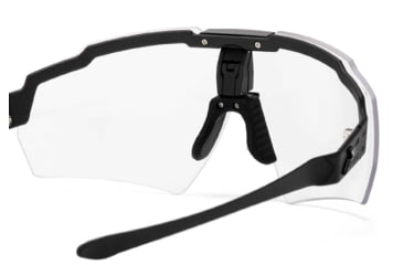 Image of Gatorz Milspec Ballistic Z87.1 Sunglasses, Black Cerakote Frame, Clear Lens, Blackout Logo, One Size, GZ-10-402