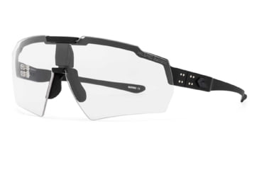 Image of Gatorz Milspec Ballistic Z87.1 Sunglasses, Black Cerakote Frame, Clear Lens, Blackout Logo, One Size, GZ-10-402