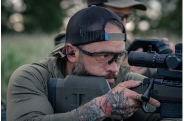 Image of Gatorz Milspec Ballistic Z87.1 Sunglasses, Black Cerakote Frame, Photochromic Lens , Blackout Logo, One Size, GZ-10-404