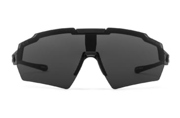 Image of Gatorz Milspec Ballistic Z87.1 Sunglasses, Black Cerakote Frame, Smoke - Clear Array Lens, Blackout Logo, One Size, GZ-10-493