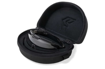 Image of Gatorz Milspec Ballistic Z87.1 Sunglasses, Black Cerakote Frame, Smoke - Clear Array Lens, Blackout Logo, One Size, GZ-10-493