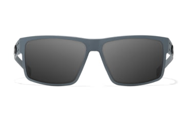 Image of Gatorz Rig Sunglasses, Slate Frame with Black Logo, Smoke Lenses, GZ-14-100