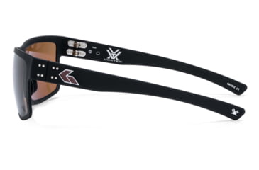 Image of Gatorz Rig Vortex Sunglasses, Black Frame, Brown High Contrast MilSpec Ballistic Optimized Polarized Lens with Anti-Reflective Coating, Black/Brown, Large, GZ-53-488